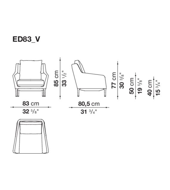 Édouard B&B Italia Fauteuil