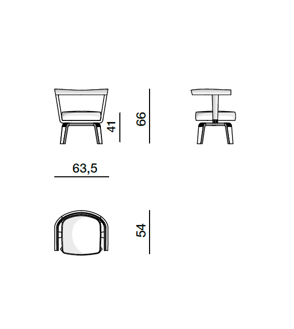 Porta Volta Low Molteni&C Chaise
