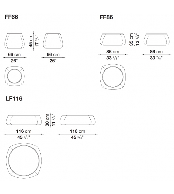 Fat-Fat & Lady-Fat B&B Italia Side Table
