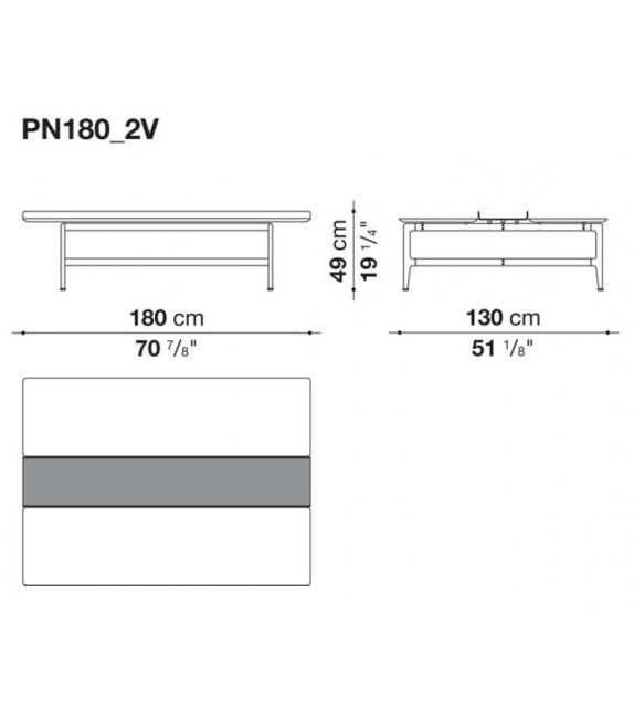 Pianura B&B Italia Tavolino