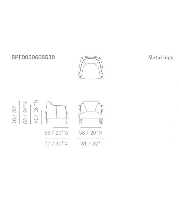 Archibald Poltrona Frau Armchair
