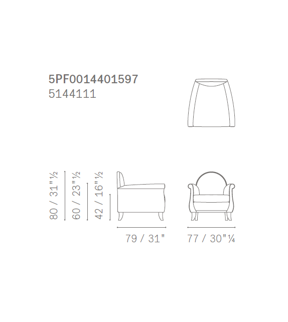 Lyra Poltrona Frau Sillón