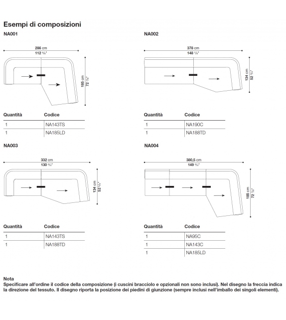 Naviglio B&B Italia Divano