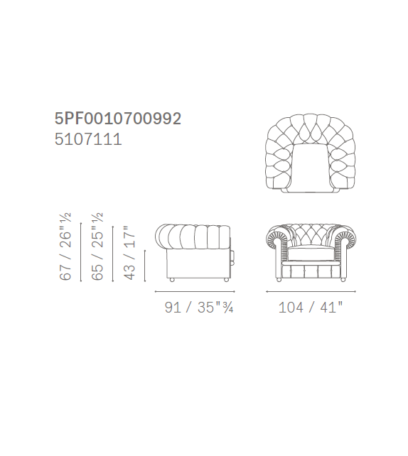 Chester Poltrona Frau Armchair