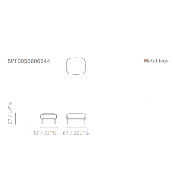 Archibald Pouf Poltrona Frau