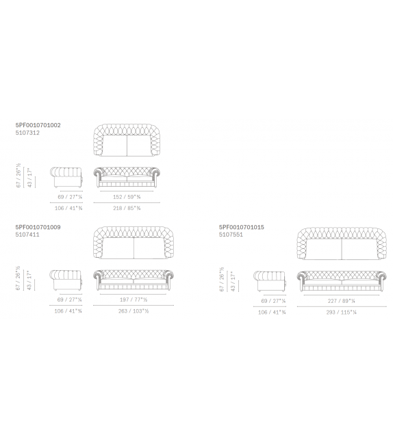 Chester One Poltrona Frau Sofa