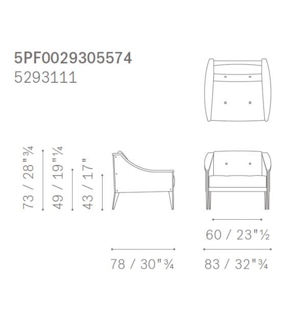 Dezza 24 Poltrona Frau Fauteuil