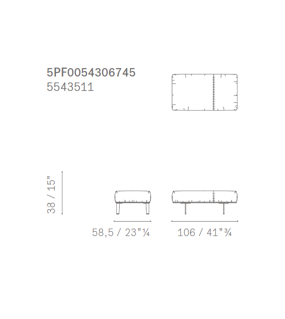 John-John Footrest Poltrona Frau