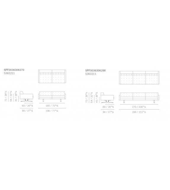 Kennedee Poltrona Frau Sofa