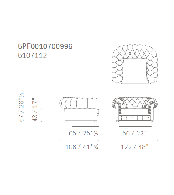 Chester One Poltrona Frau Fauteuil