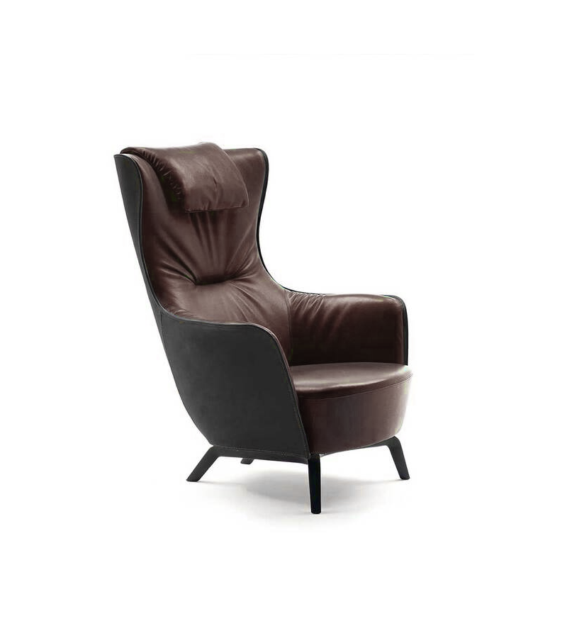 Mamy Blue Swivel Armchair Poltrona Frau