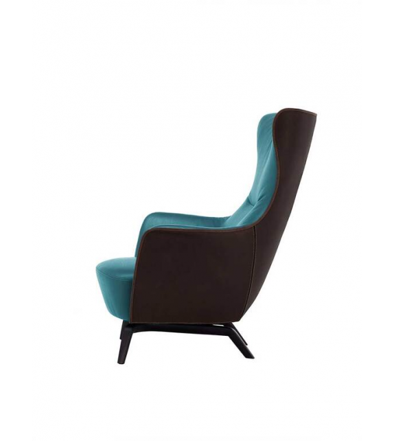 Mamy Blue Swivel Armchair Poltrona Frau