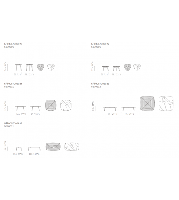 Fiorile Poltrona Frau Coffee Table