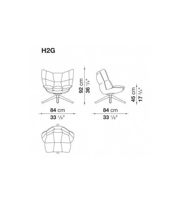 Husk B&B Italia Armchair