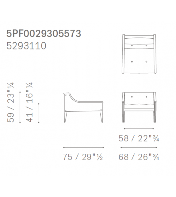 Dezza 12 Poltrona Frau Armchair