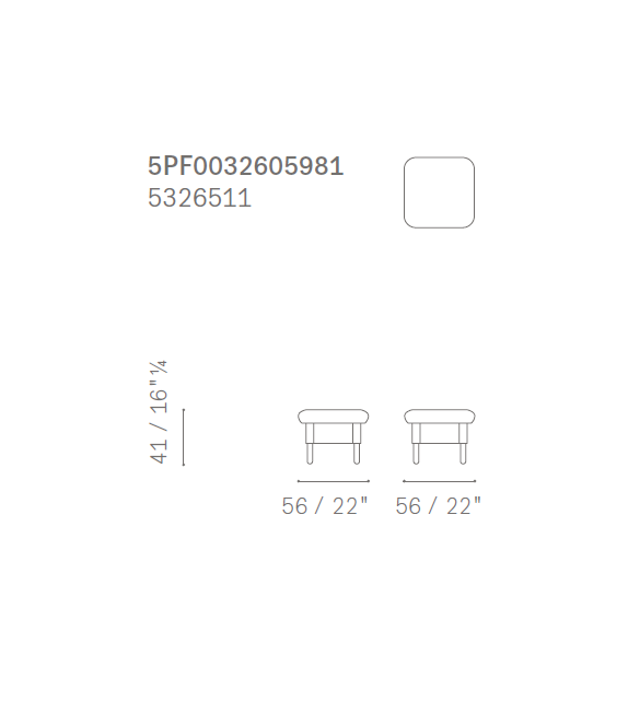 Sanluca Footrest Poltrona Frau