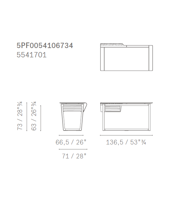 Fred Home Desk Poltrona Frau