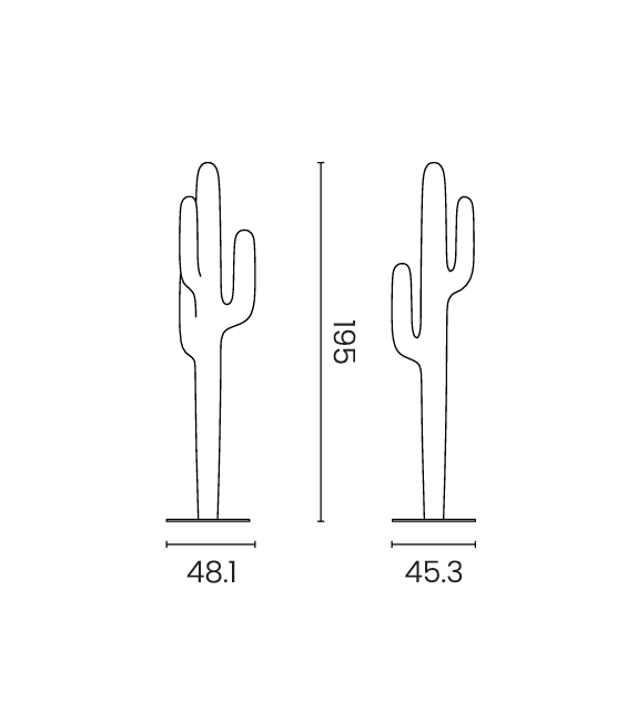 Ready for shipping - Saguaro Coat Rack Outdoor Qeeboo