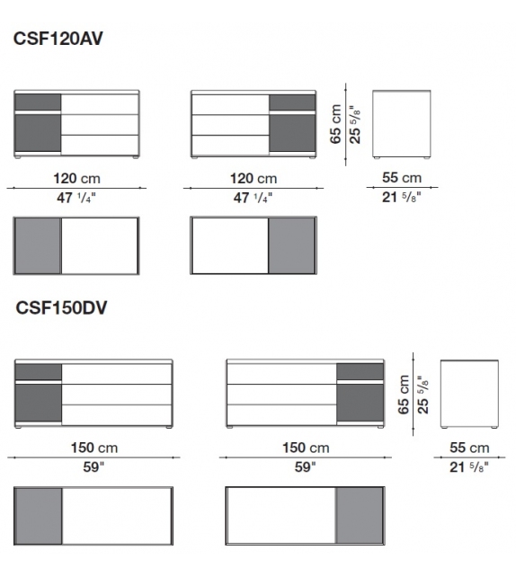 Surface B&B Italia Commode avec Insert