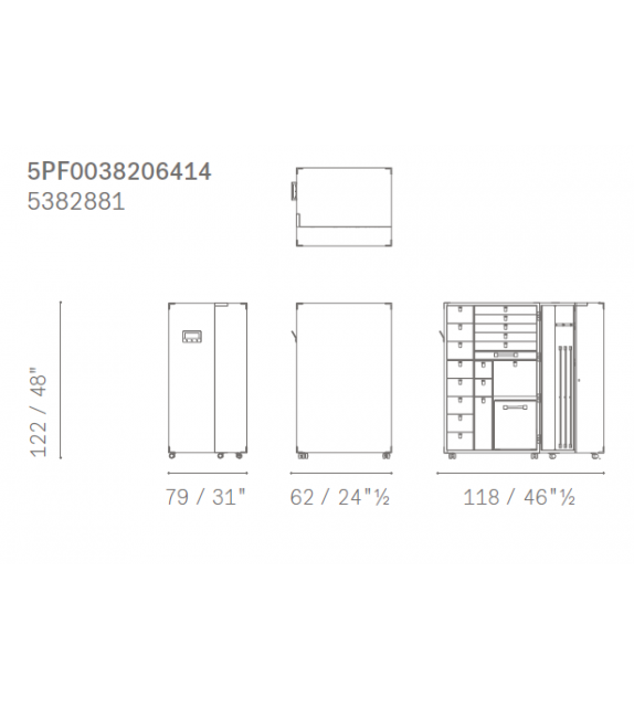 Oceano Poltrona Frau Kofferschrank