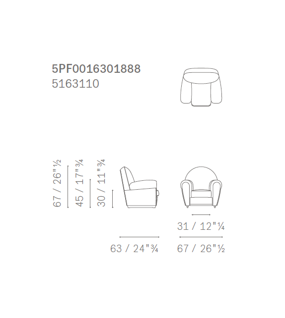 Baby Vanity Fair Poltrona Frau Armchair