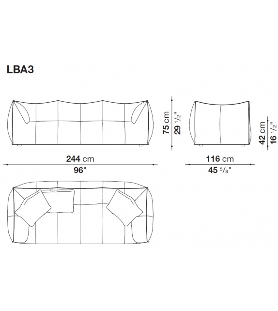 Le Bambole - Granbambola Sofa B&B Italia