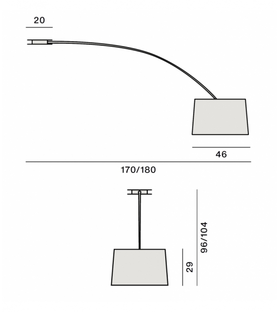 Prêt pour l'expédition - Twiggy Foscarini Plafonnier
