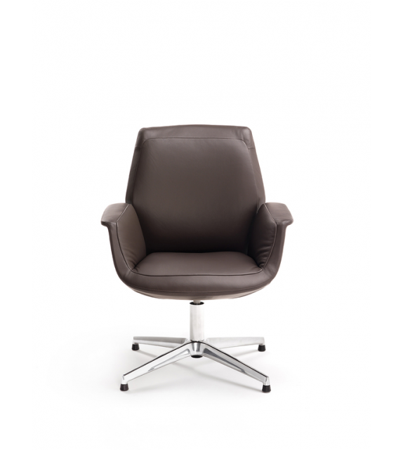 Downtown Visitor Swivel Chair Poltrona Frau