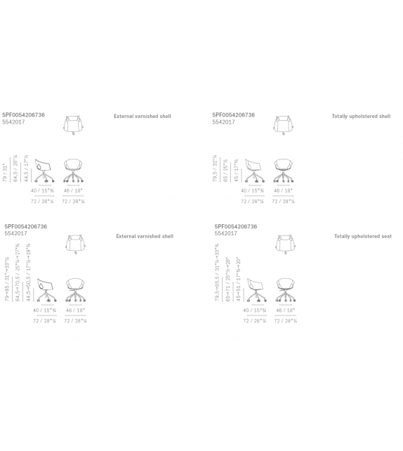 Ginger Ale Office Sessel Mit 5-Armige Poltrona Frau