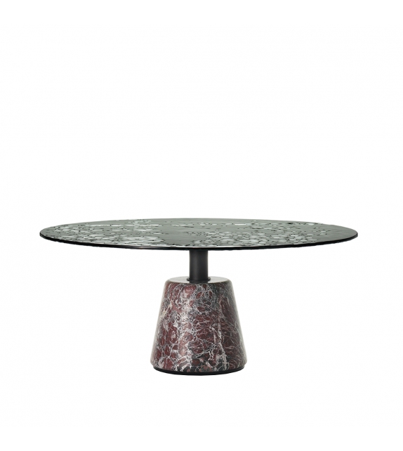 Menhir A mit Glasplatte Acerbis Couchtisch