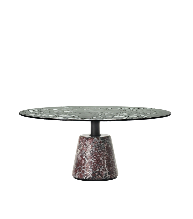 Menhir A mit Glasplatte Acerbis Couchtisch