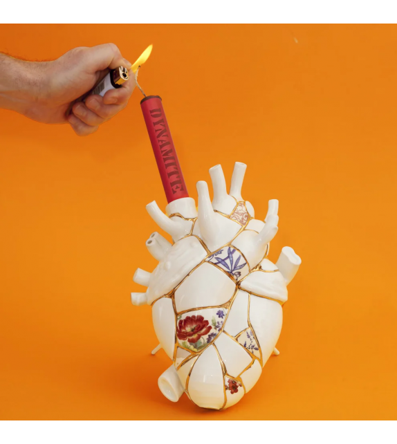 Love in Bloom Kintsugi Vase Seletti