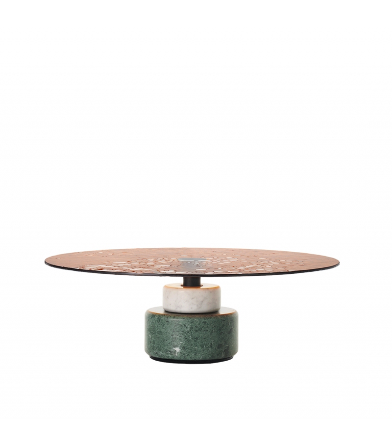 Menhir B+E con Tapa de Cristal Acerbis Mesita