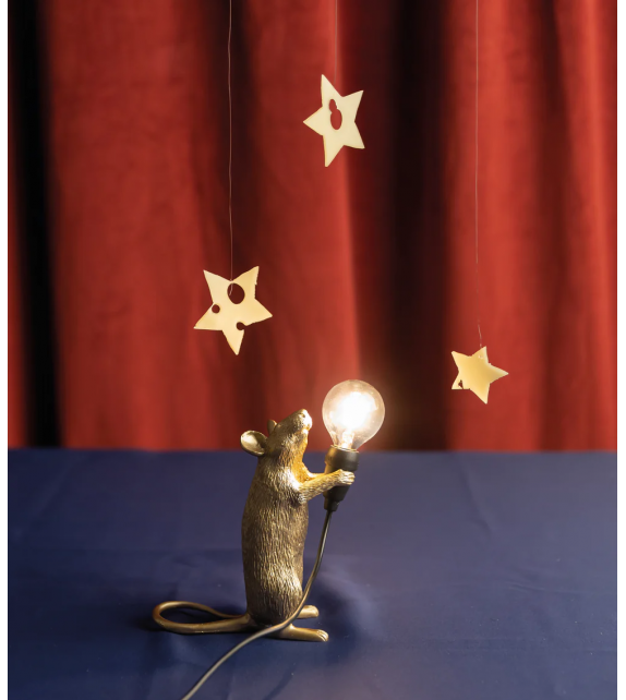 Mouse Gold Seletti Lampada da Tavolo