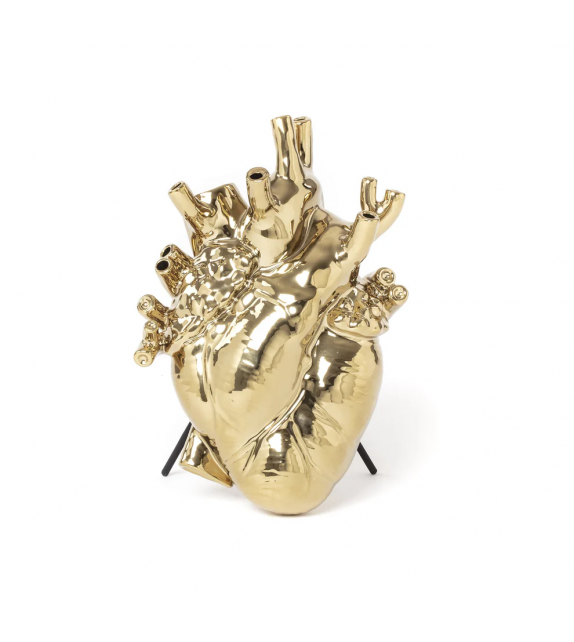 Seletti Vase Gold in Bloom White
