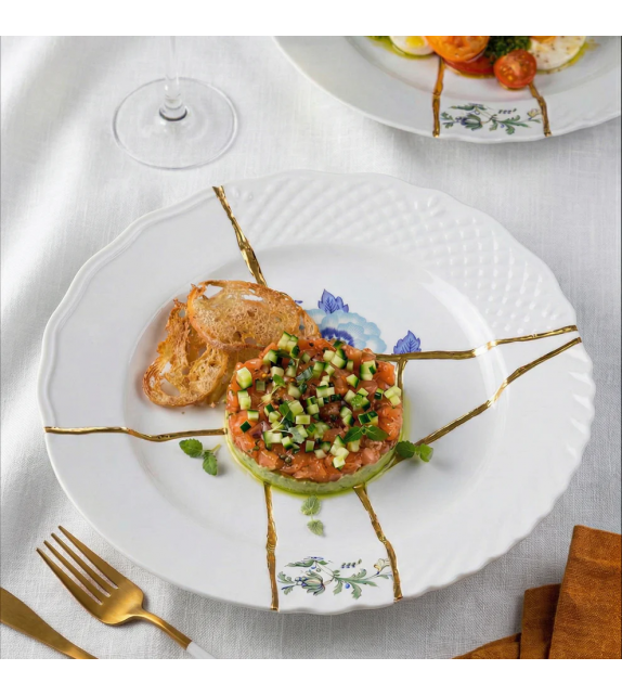 Kintsugi Seletti Assiette de Diner