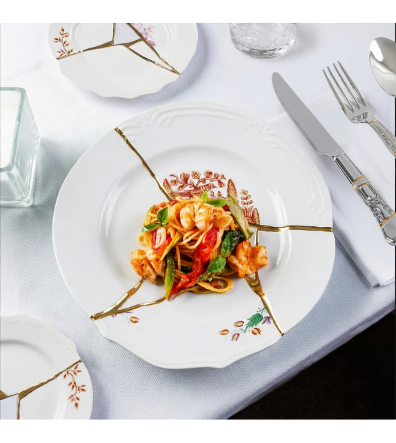 Kintsugi Seletti Assiette de Diner