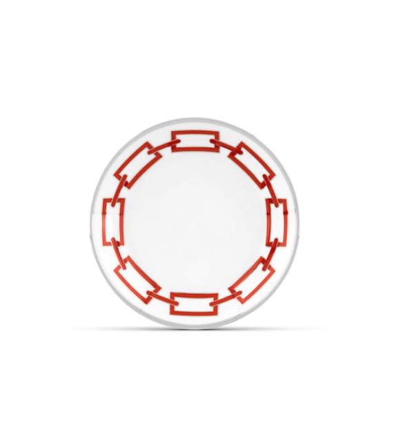 Piatto Tè Catene Scarlatto Ginori 1735 Saucer