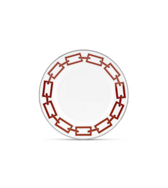 Piatto Pane Catene Scarlatto Ginori 1735 Assiette