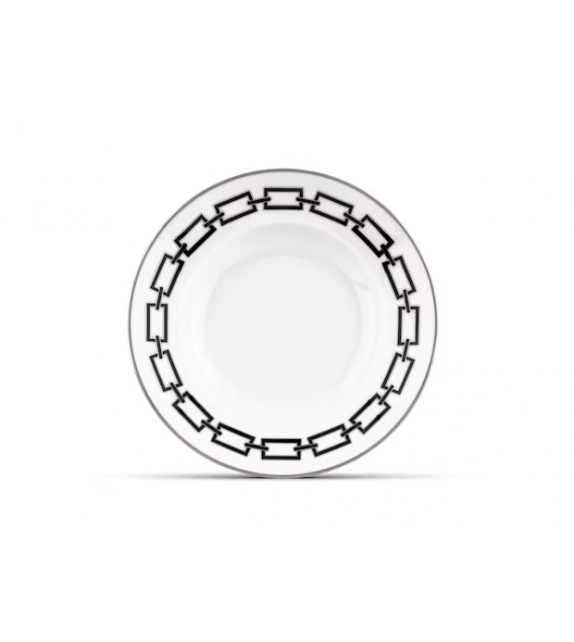 Piatto Fondo Catene Nero Ginori 1735 Plato