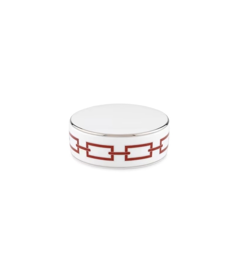 Scatola Talco Catene Scarlatto Ginori 1735 Round Box
