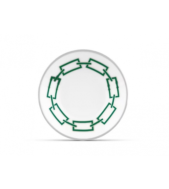 Piatto Caffè Catene Smeraldo Ginori 1735 Untertasse