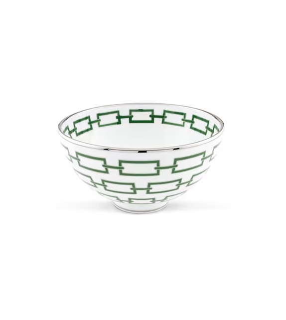 Coppa Gio Ponti Catene Smeraldo Ginori 1735 Bol