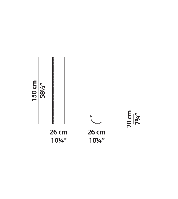 Listo para entregar - Tunnel 110 V Baxter Lámpara de Pared