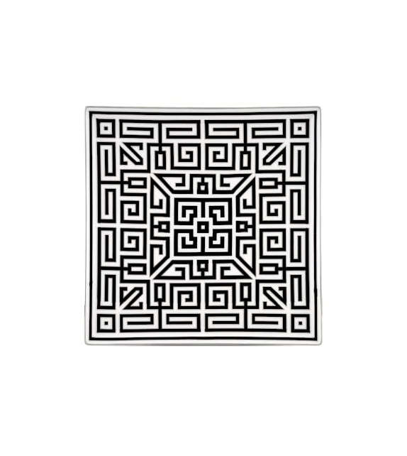 Piatto Svuotatasche Labirinto Nero Ginori 1735 Leeres Taschenfach