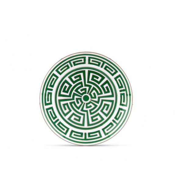 Piatto Tè Labirinto Smeraldo Ginori 1735 Untertasse