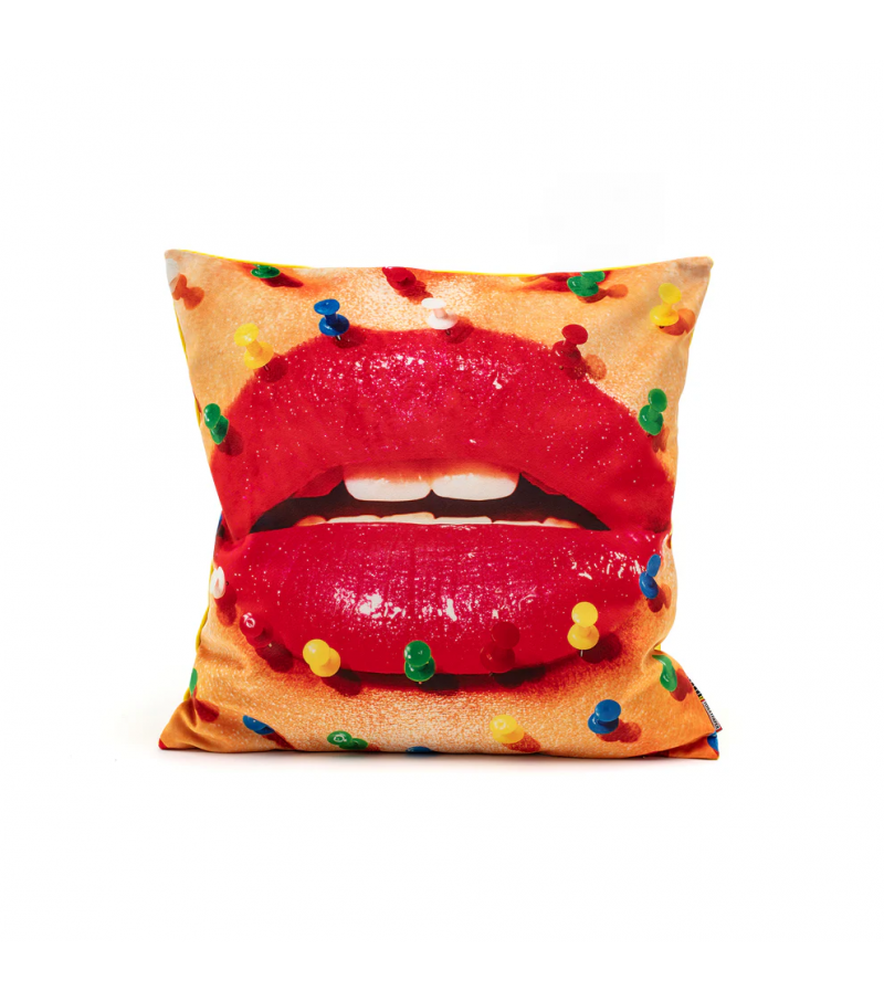 Mouth with Pins Seletti Cushion