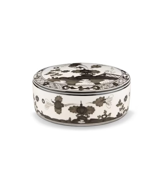 Scatola Talco Oriente Italiano Albus Ginori 1735 Round Box