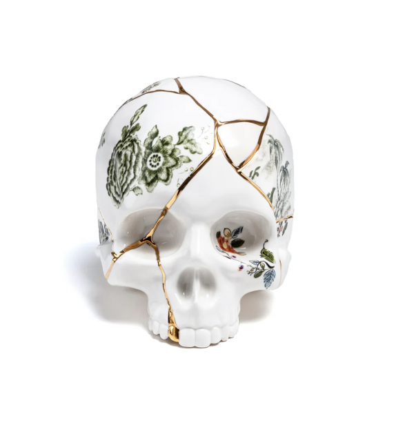 Kintsugi Skull Seletti Escultura