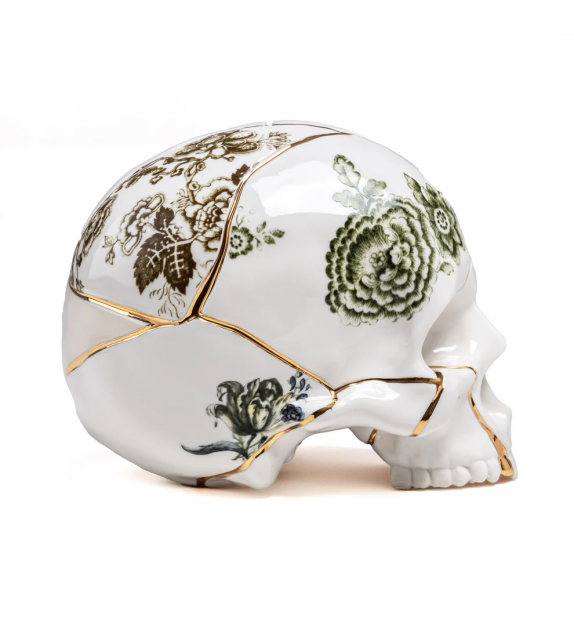 Kintsugi Skull Seletti Escultura